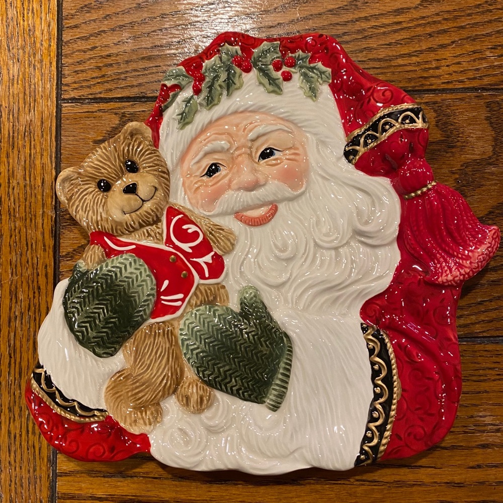 Fitz & Floyd Santa plate